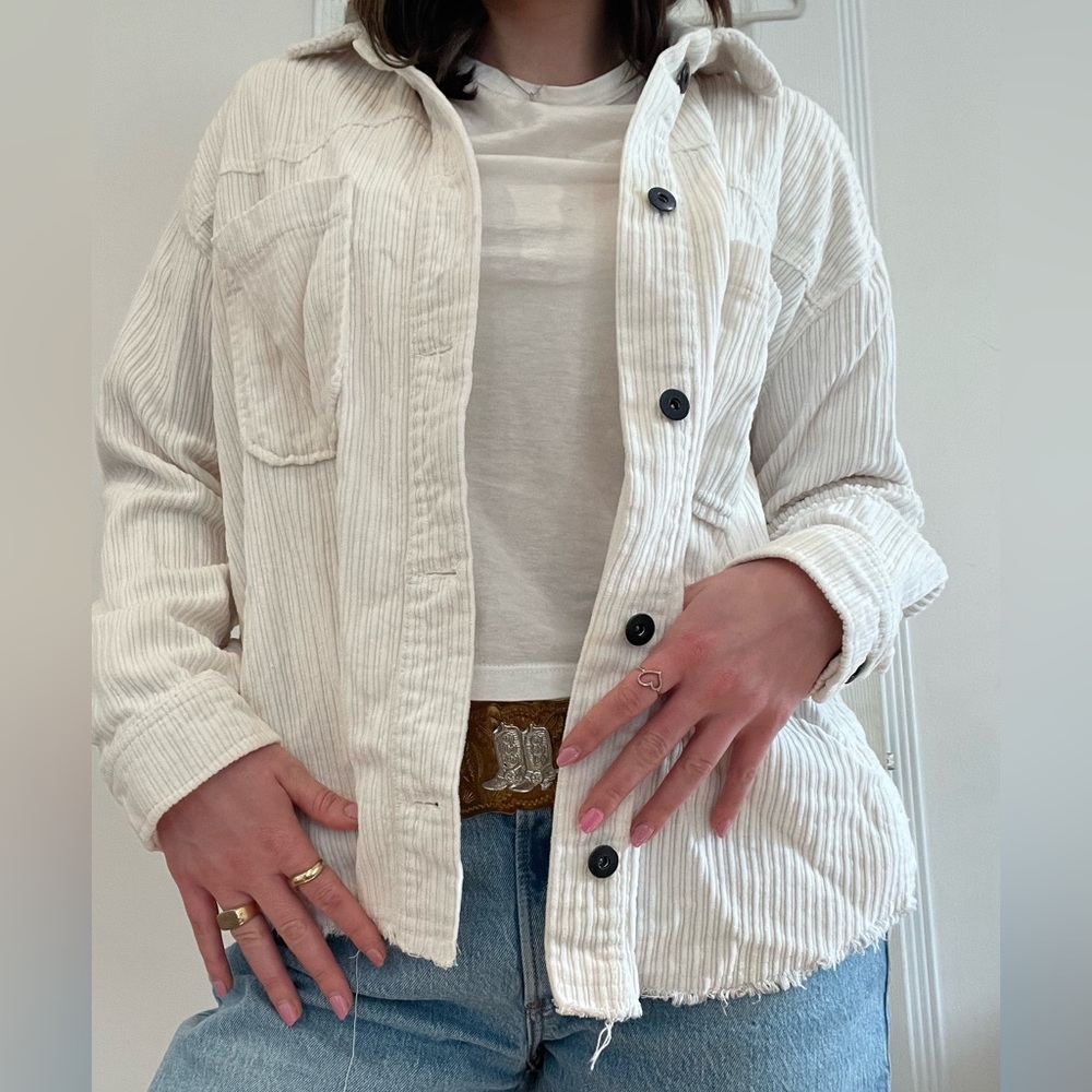 Off white corduroy jacket